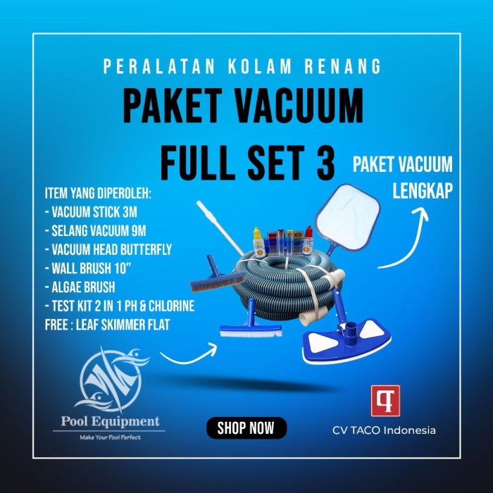 Peralatan Kolam yang Wajib Dimiliki